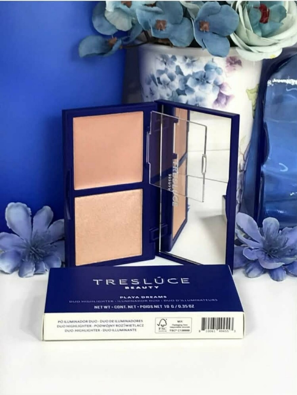 💜 3/$29! Tresluce Beauty Playa Dreams Duo Highlighter Cream & Powder Light *BNIB